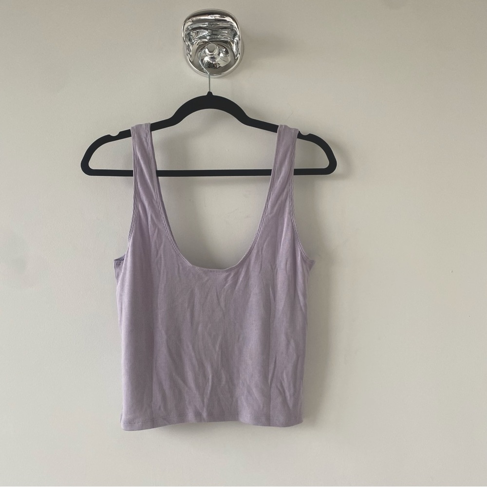 New Parade 
Scoop Tank | Lush Rib | Archive (Mist) Lavender